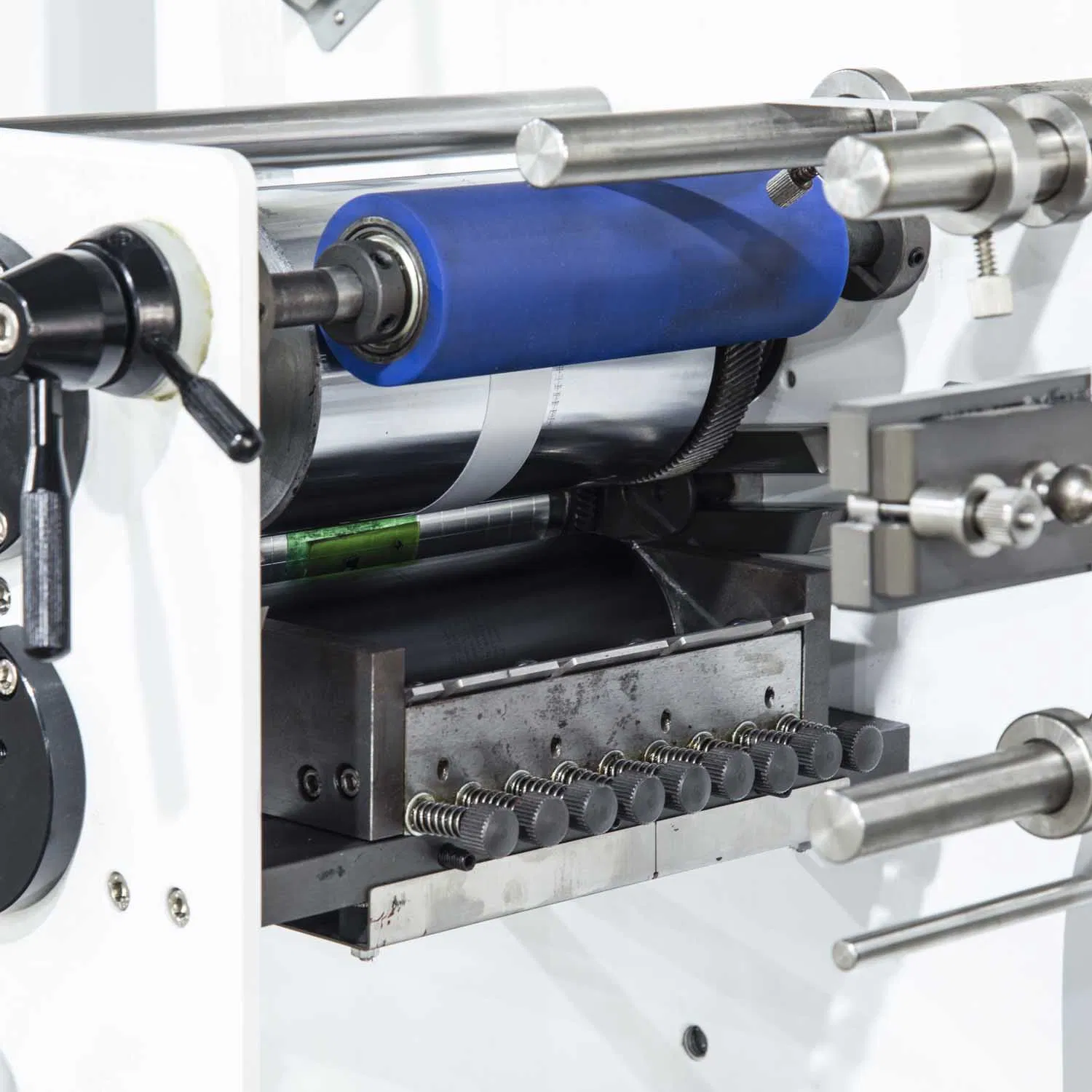 2 Colors Positive 1 Color Negative Automatic Fabric Label Satin Ribbon Flexo Label Printer