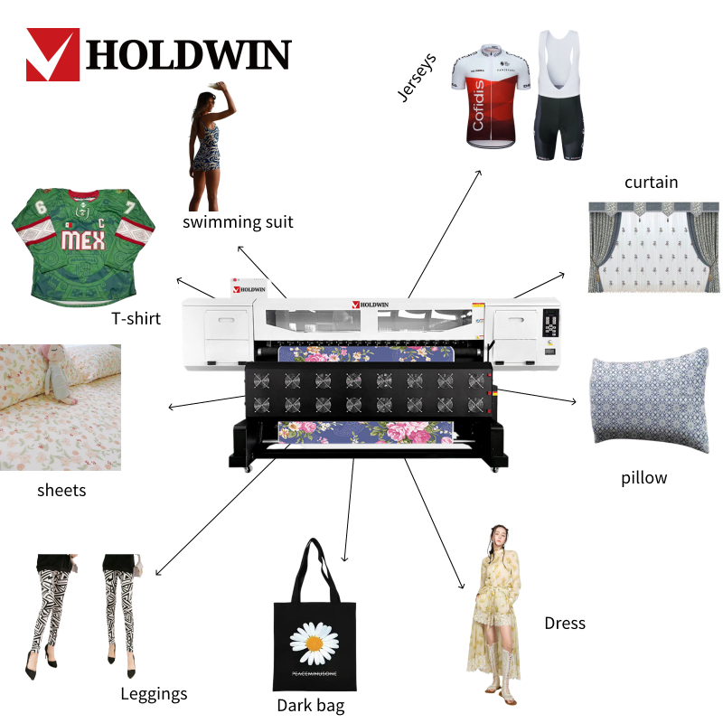 1.8m Large Format Digital Dry Sublimation Textile Printing Machine for Fabric with 4 I3200
