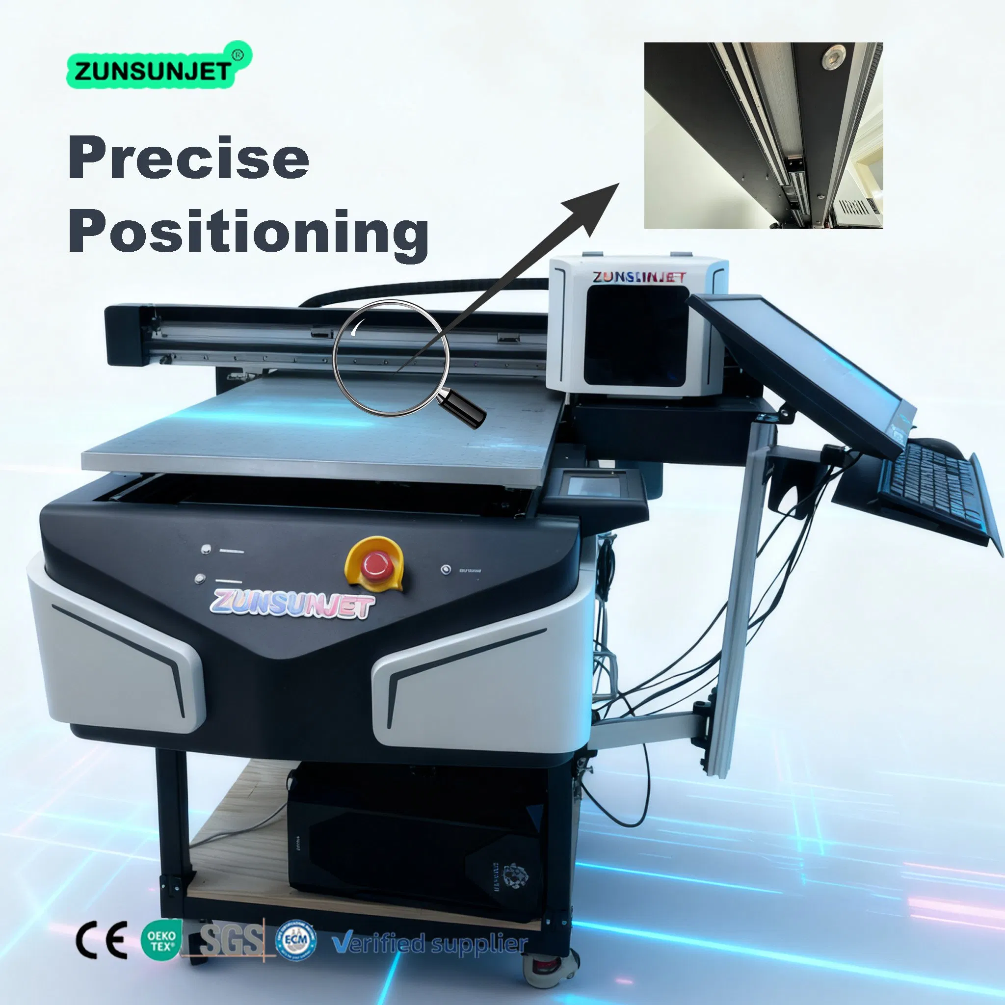 High-Speed Flat Bed UV A1 6090 Digital One UV Sticker Printer Machine for Small Business