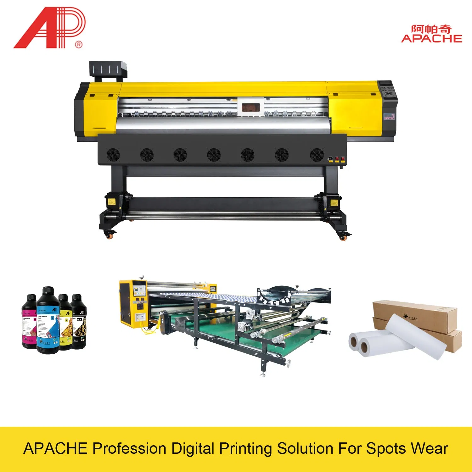 Apache 2PCS I3200 Printhead Digital Large Wide Format Inkjet Printer