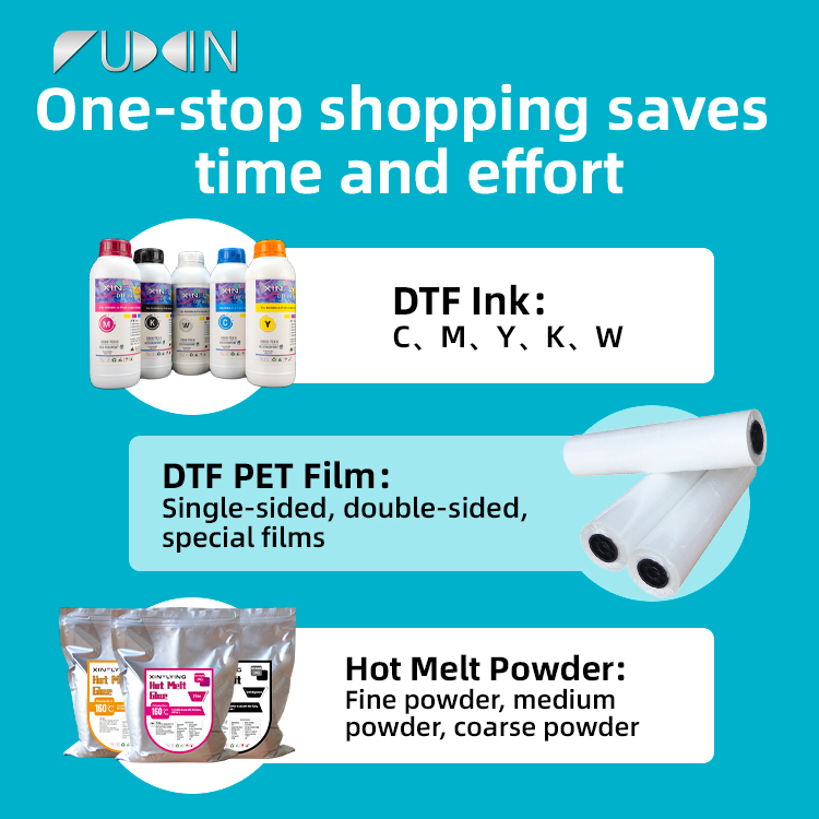 USA Local Service A2 Dtf-Printer I1600 Cmyk+W 5colors Automatic Dtf Printer Tshirt Machine with Shaker