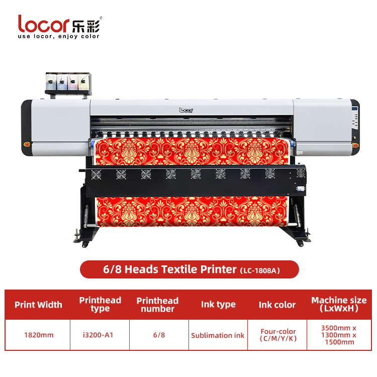 Roll-to-Roll XP600/Dx5/I3200/4720 Locor China Digital Printing Machine Textile Large Format Printer Manufacture