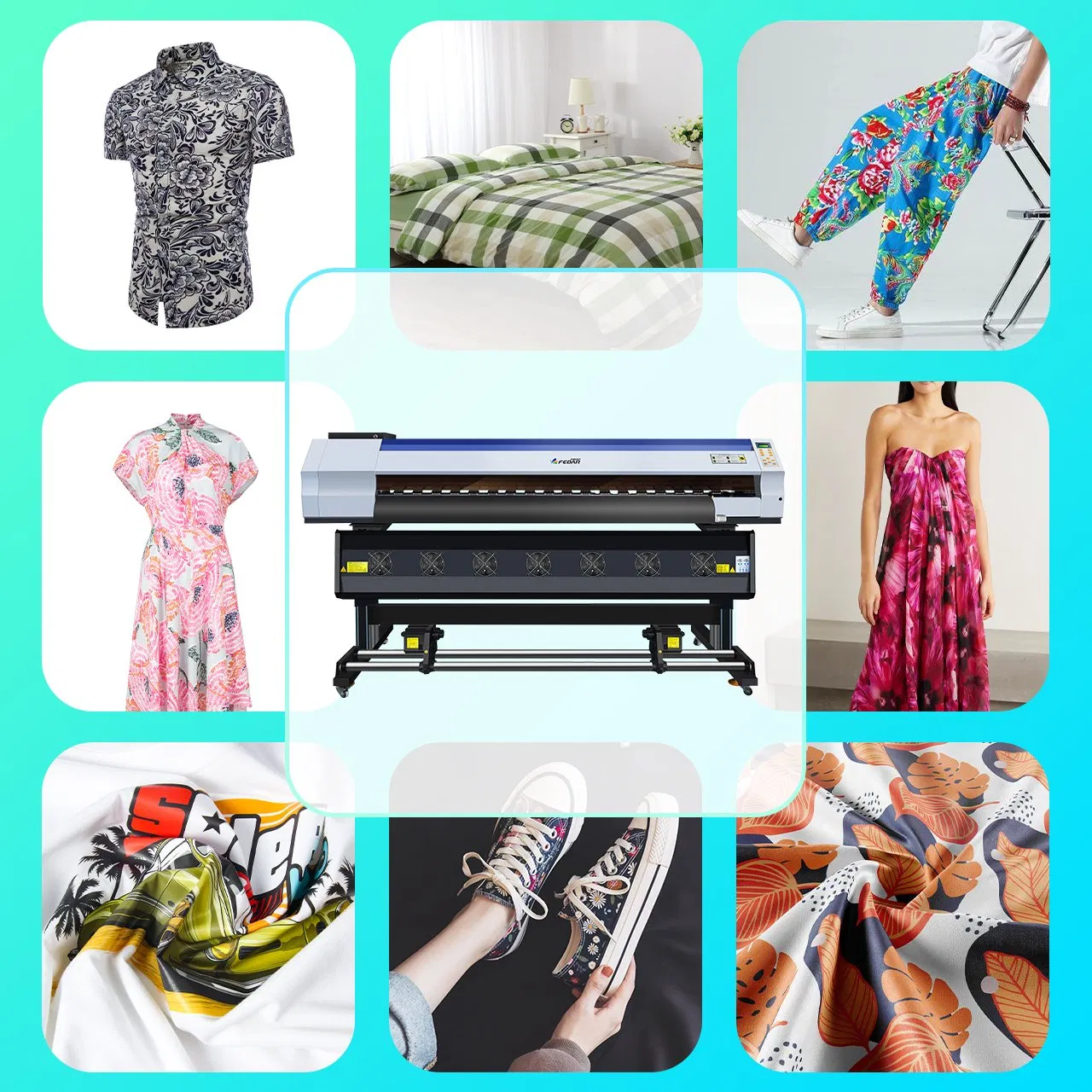 Factory Direct Sale 1.9m Sublimation Printer Direct Textile Printer to The Fabric Printing Impressora Price Fabric Sublimation Printing Machine