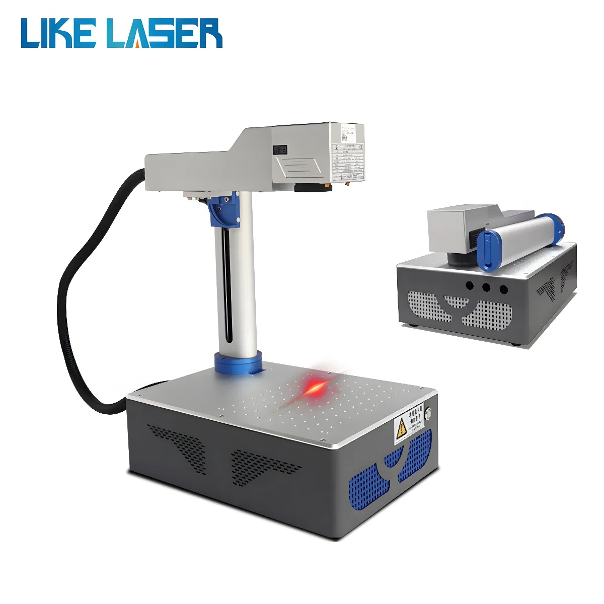 20W 30W 50W 80W Fiber Laser Marking Machine Laser Marker PVC ID Card Laser Printer Mini Portable for Jewelry Cup