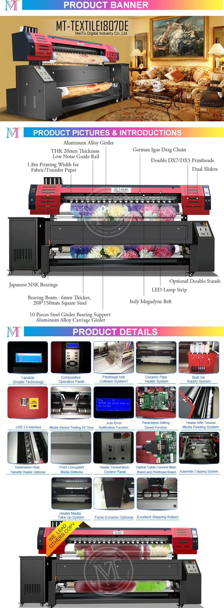 Automatic Digital Large Format Sublimation Printing Machine
