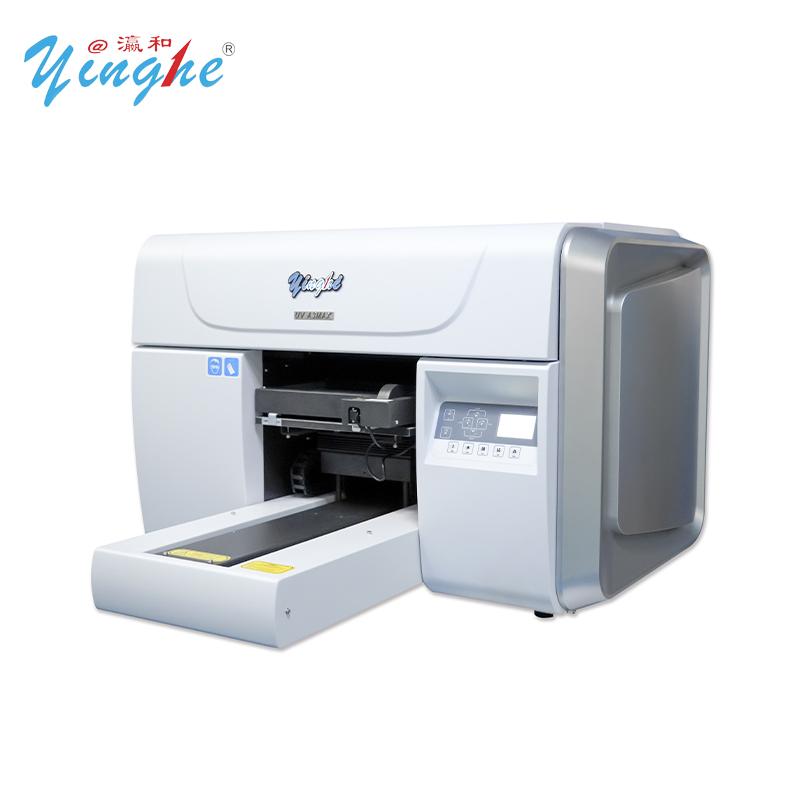 Yinghe High Quality Desktop Small UV Digital Inkjet Printer A3 UV LED Flatbed Printing Machine UV Flat Printer for PVC Card Phone Case Glass