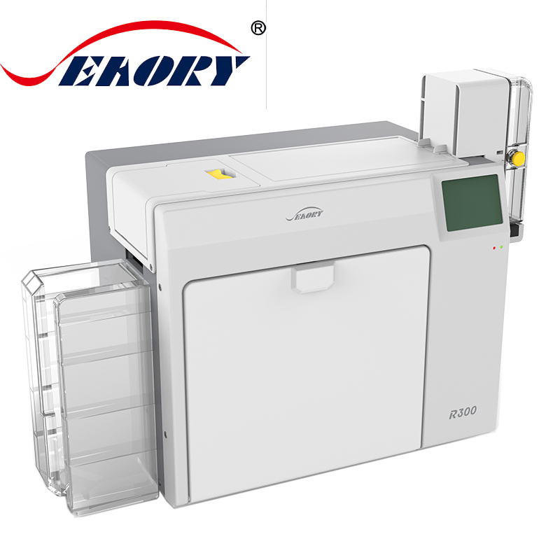 Portable Retransfer Dual Side PVC Card Printer Double Desk Plastic Card Printing Machine