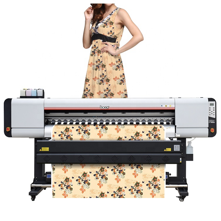 Locor 1.6m/1.8m 5FT 6FT Digital Textile Fabrics Dye Sublimation Paper Transfer Printing Machine Large Format Sublimation Printer