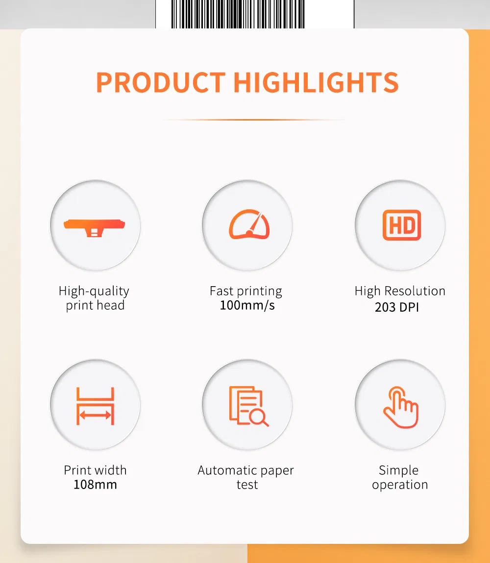 E40 Compact Thermal Label Printer 2