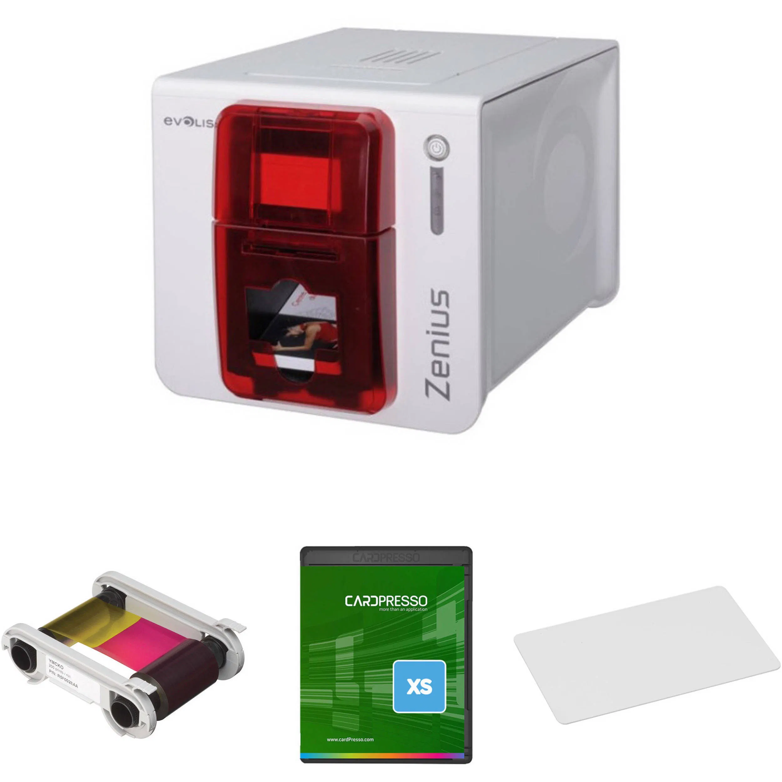 Evolis Zenius Desktop Portable Plastic ID Card Printer for ID Card