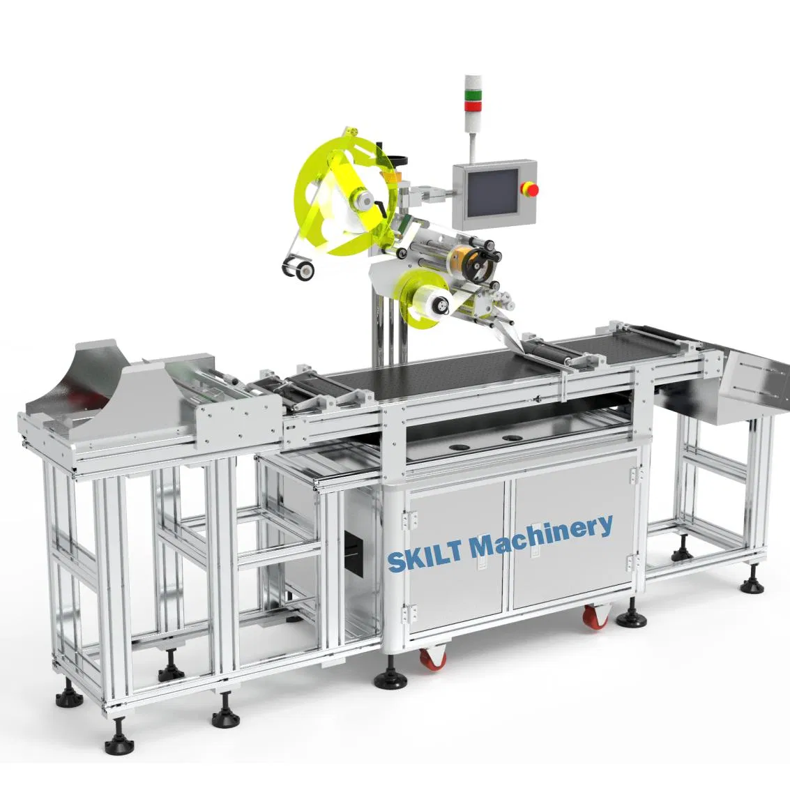High-Speed Top Side Labeling Machine System for Pouch Bags