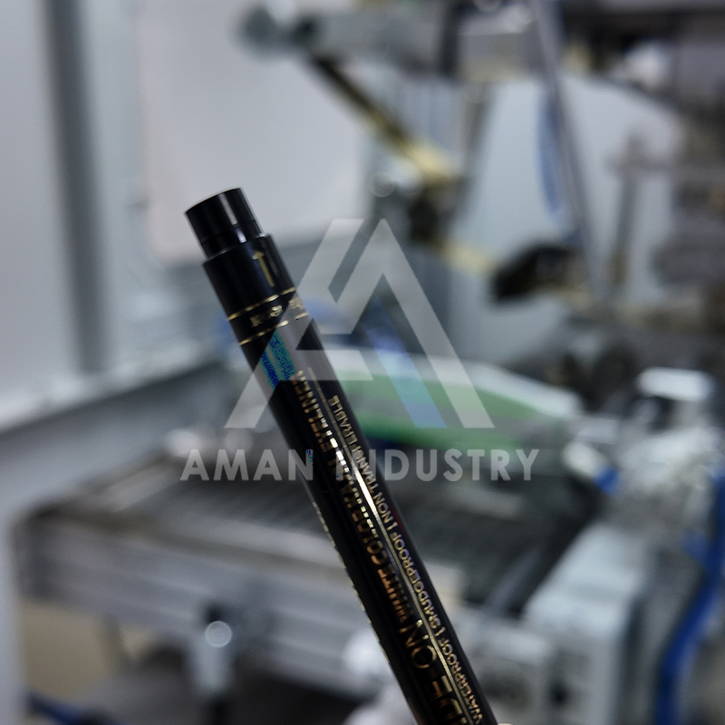 Burnt Orange Lip Liner Automatic Industrial Hot Stamping Machine Gold Foil