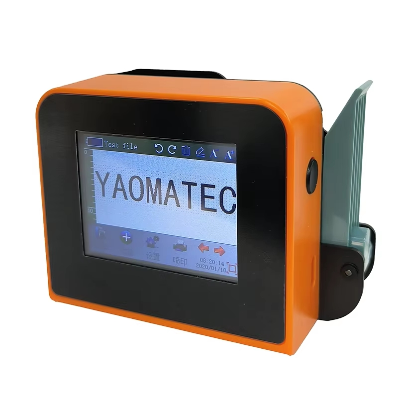 Yaomatec Hot Sale Mini Handheld Inkjet Printer Thermal Portable Inkjet Handheld Printer for Image Logo Date on PVC Metal Wood