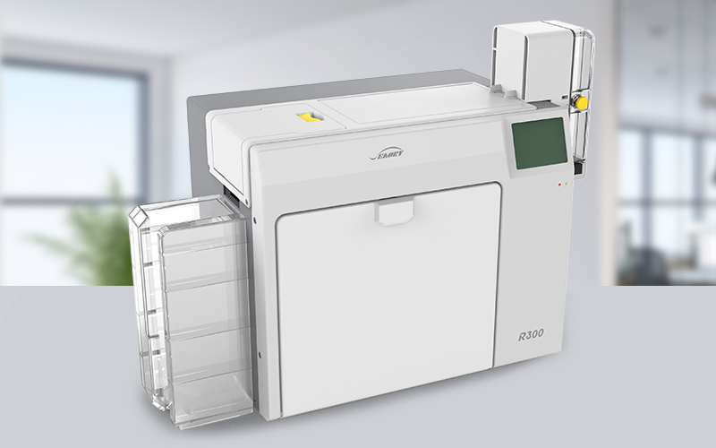 Portable Retransfer Dual Side PVC Card Printer Double Desk Plastic Card Printing Machine