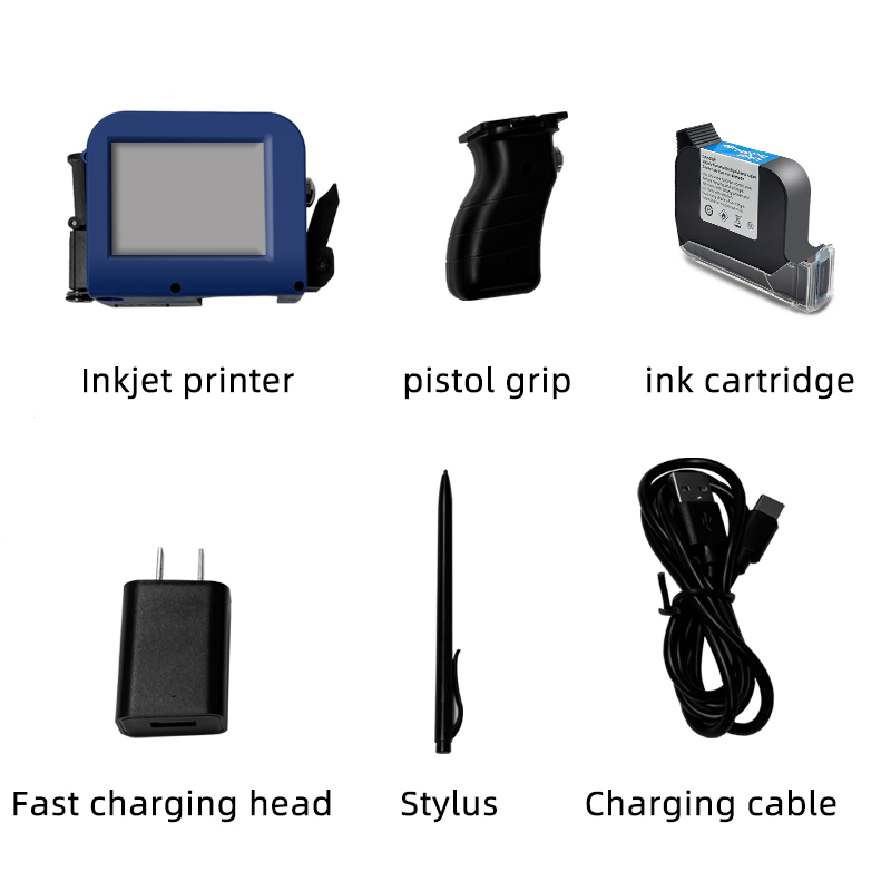 Cheap 12.7mm Portable Label Printer Sticker Machine for Plastic ID PVC Card Manual Inkjet Printer