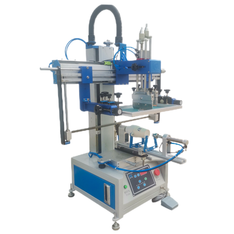 Desktop curved screen printing machine