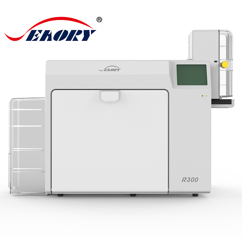 Portable Retransfer Dual Side PVC Card Printer Double Desk Plastic Card Printing Machine