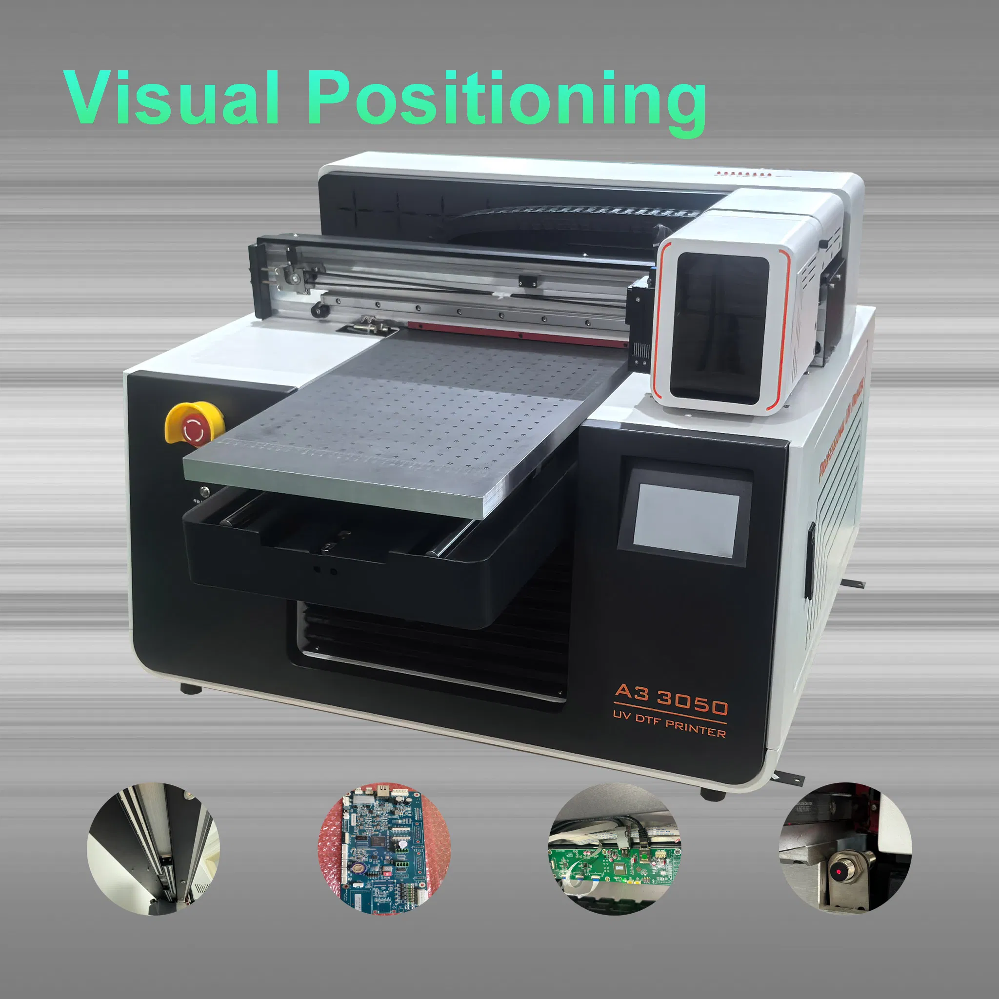 Impresora Stickers 3D Dtf UV Kit Copy Printing UV-Dtf Printer A3 Cama Plana with 3D Texture 30*50 UV Flatbed Printer