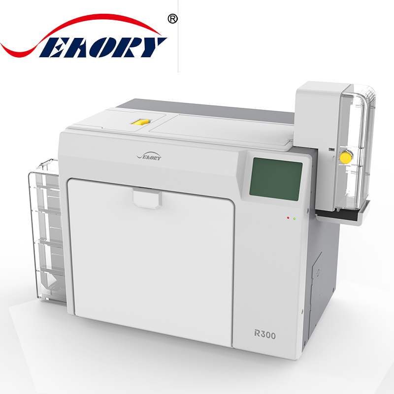 Portable Retransfer Dual Side PVC Card Printer Double Desk Plastic Card Printing Machine