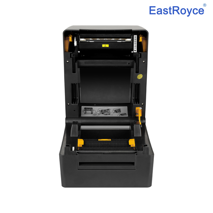 Cheap Single Motor Barcode Printer 4-Inch Desktop Thermal Transfer Ribbon Printer for Matte Silver/Bright White Pet Labels