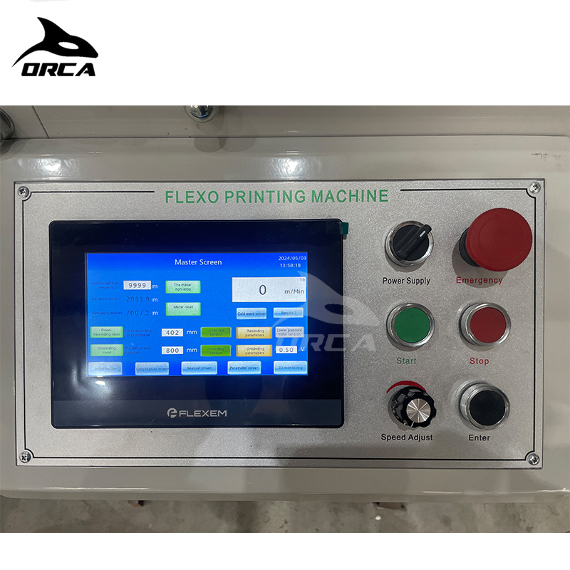 Ry320-5c High Speed Roll to Roll Digital Flexo Printing with Automatic Stacked System for Label Sticker