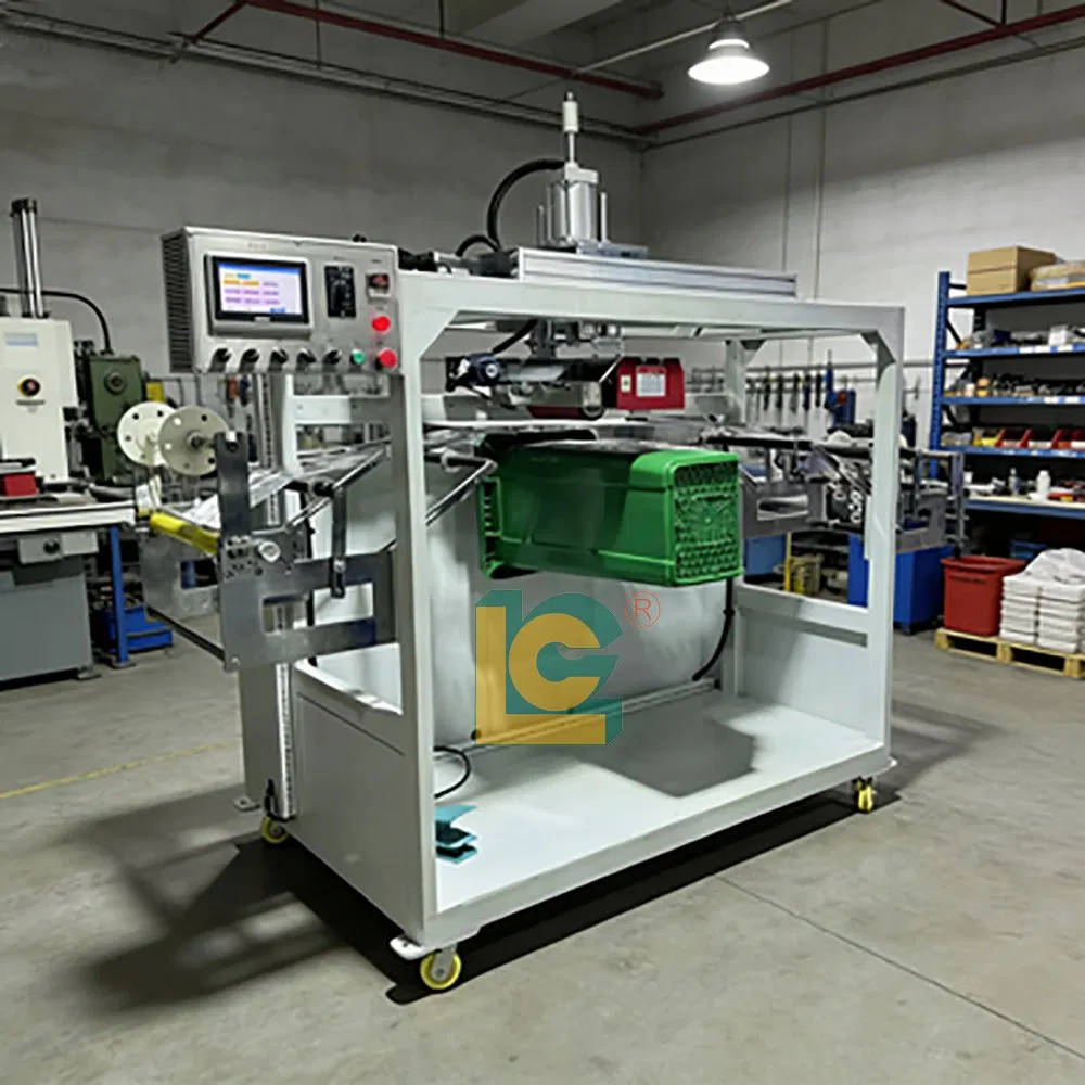 Industrial Pneumatic Gold Foil Stamping Machine for Plastic Storage Baskets Trash Can Logos