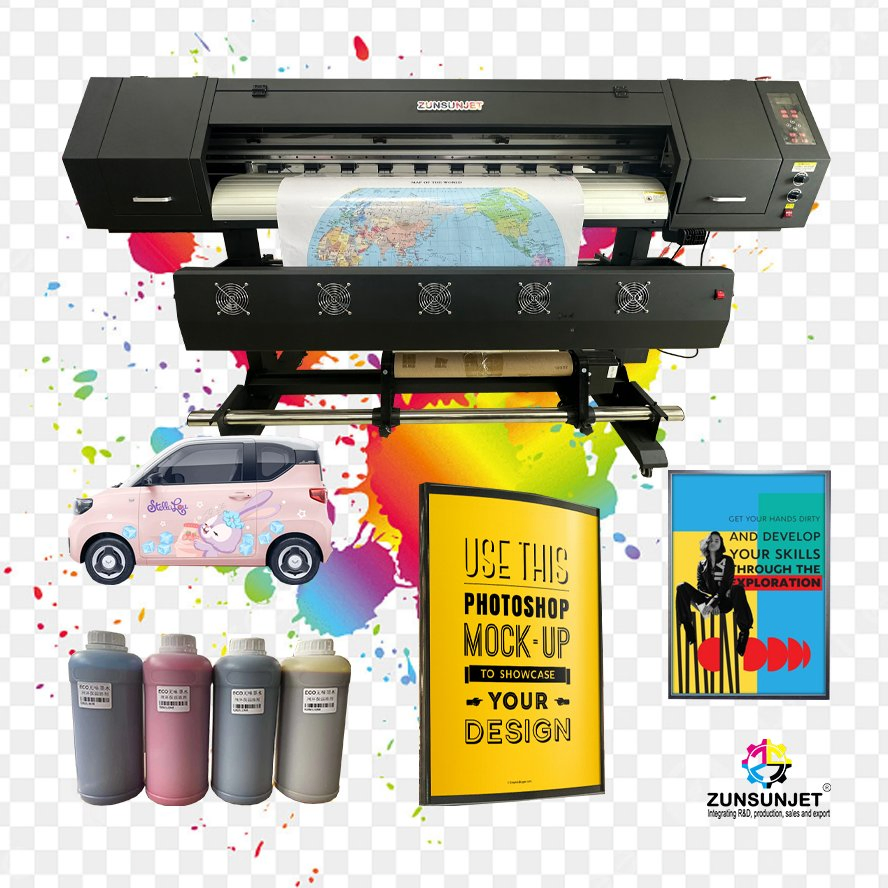 Digital Eco Solvent 1.3m Large Format Jersey Sublimation Eco-Solvent Printer Print Machines for Sale