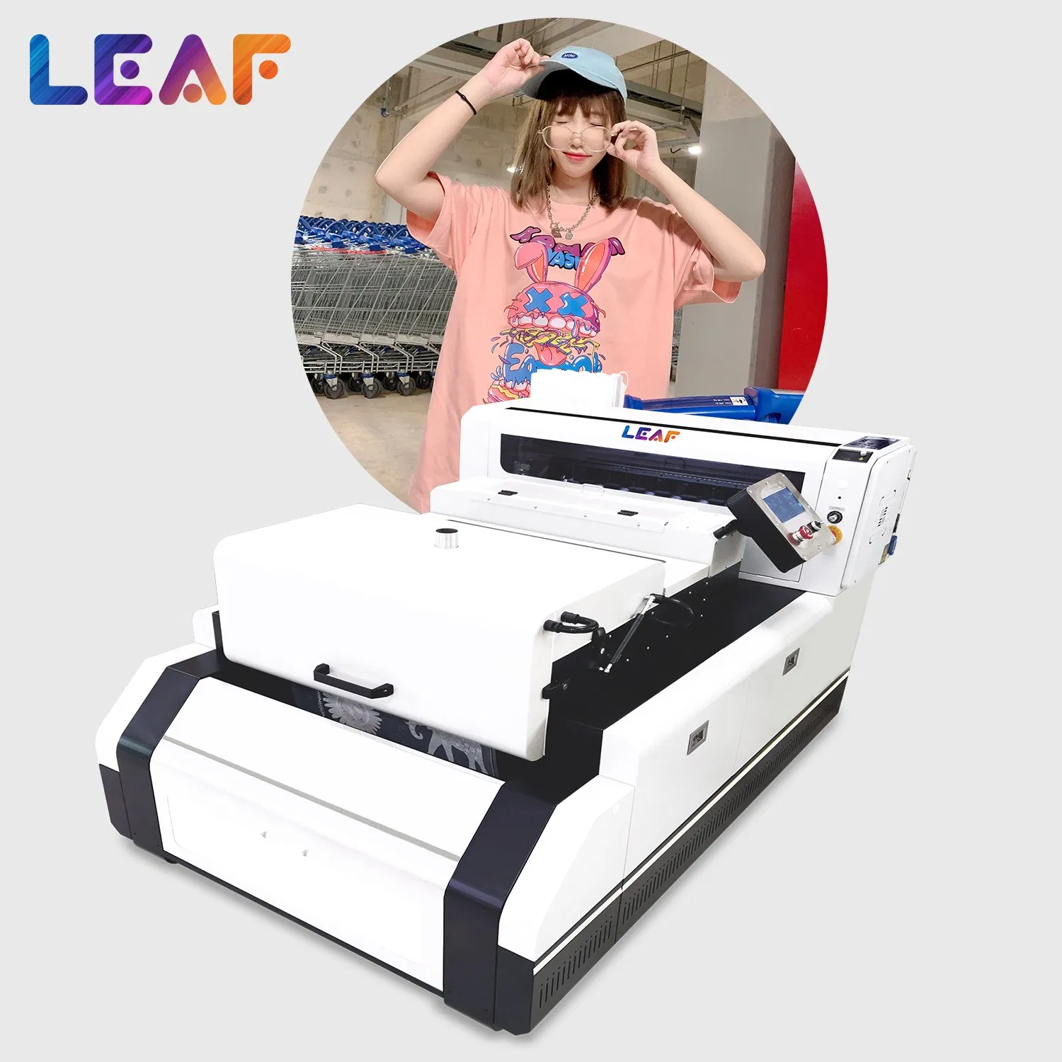 Multi-Colour Press Clothes Leaf Flatbed Printer Digital Printing Machine Lf-570I