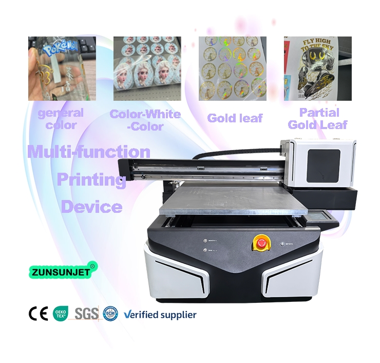 High-Speed Flat Bed UV A1 6090 Digital One UV Sticker Printer Machine for Small Business
