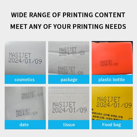 Cheap 12.7mm Portable Label Printer Sticker Machine for Plastic ID PVC Card Manual Inkjet Printer