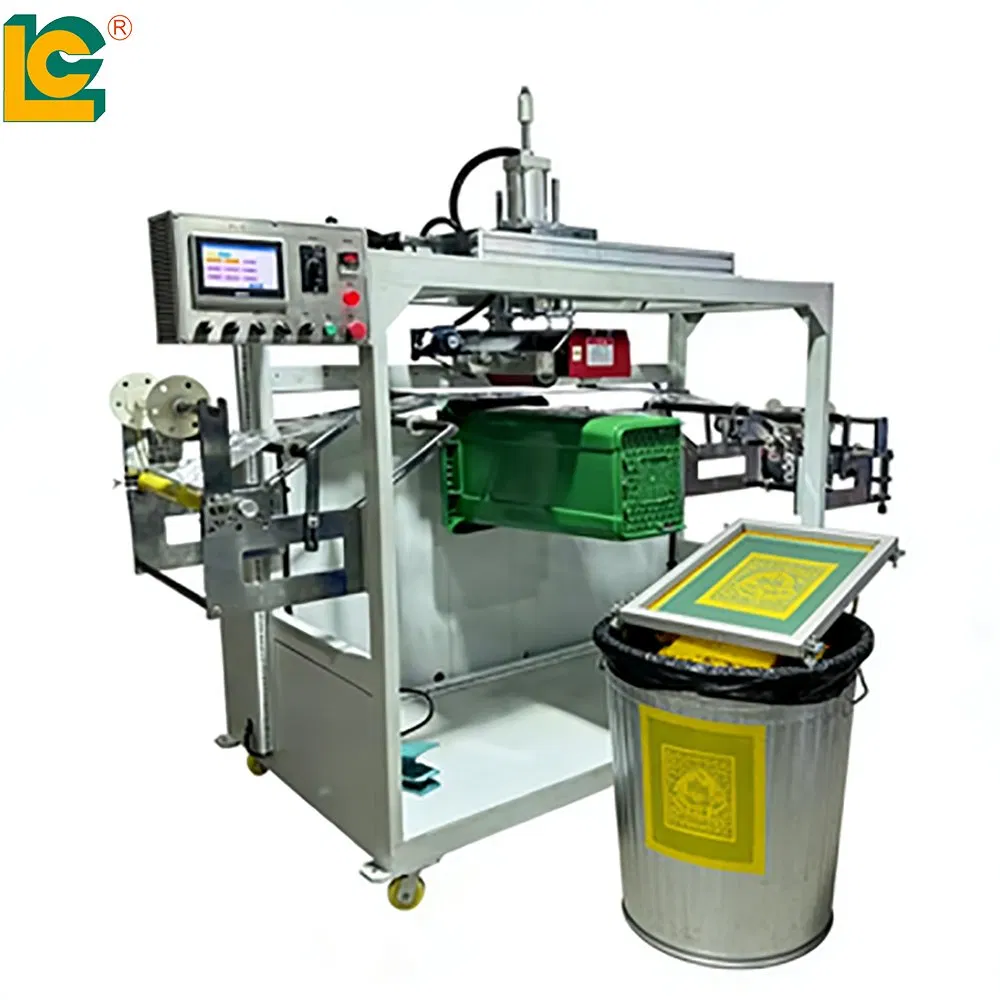 Industrial Pneumatic Gold Foil Stamping Machine for Plastic Storage Baskets Trash Can Logos