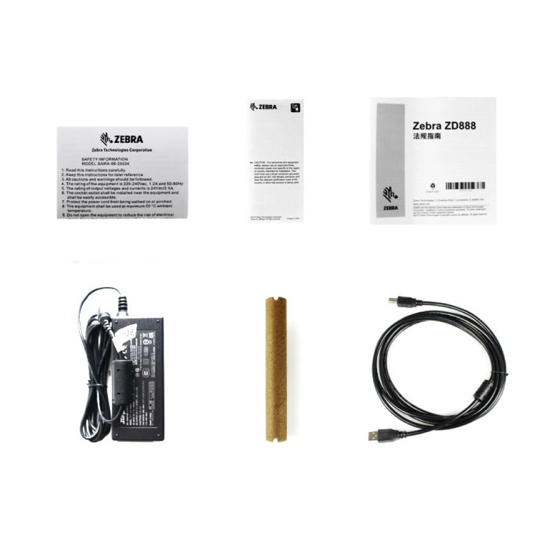 Genuine Zd888t 4inch Desktop Thermal Transfer Printer 128MB Flash Memory