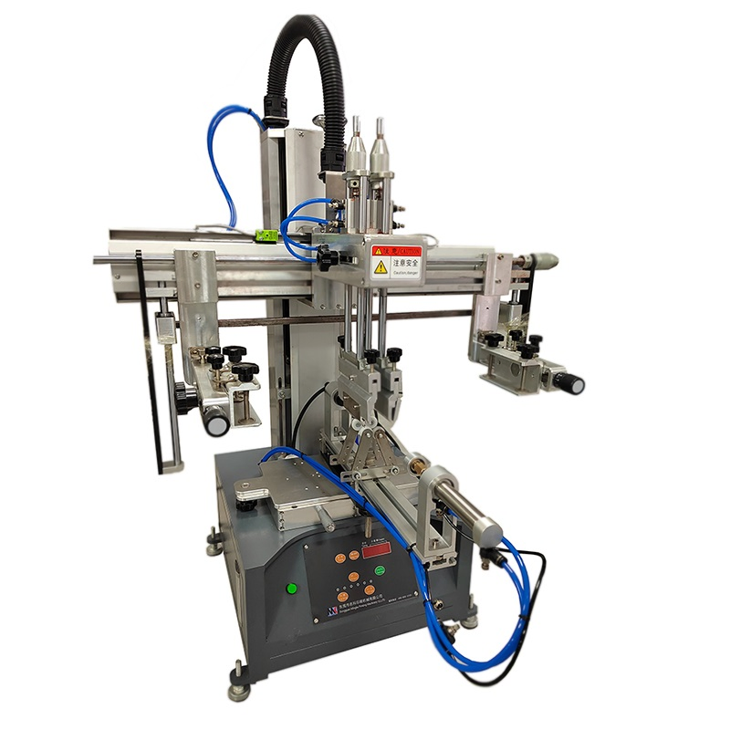 Semi-Automatic Pneumatic Cylindrical Screen Printers Machine for Bottle Printing
