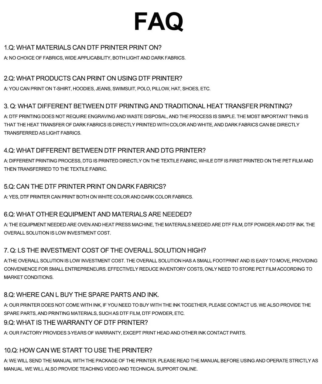 DTF Printer Detail 10