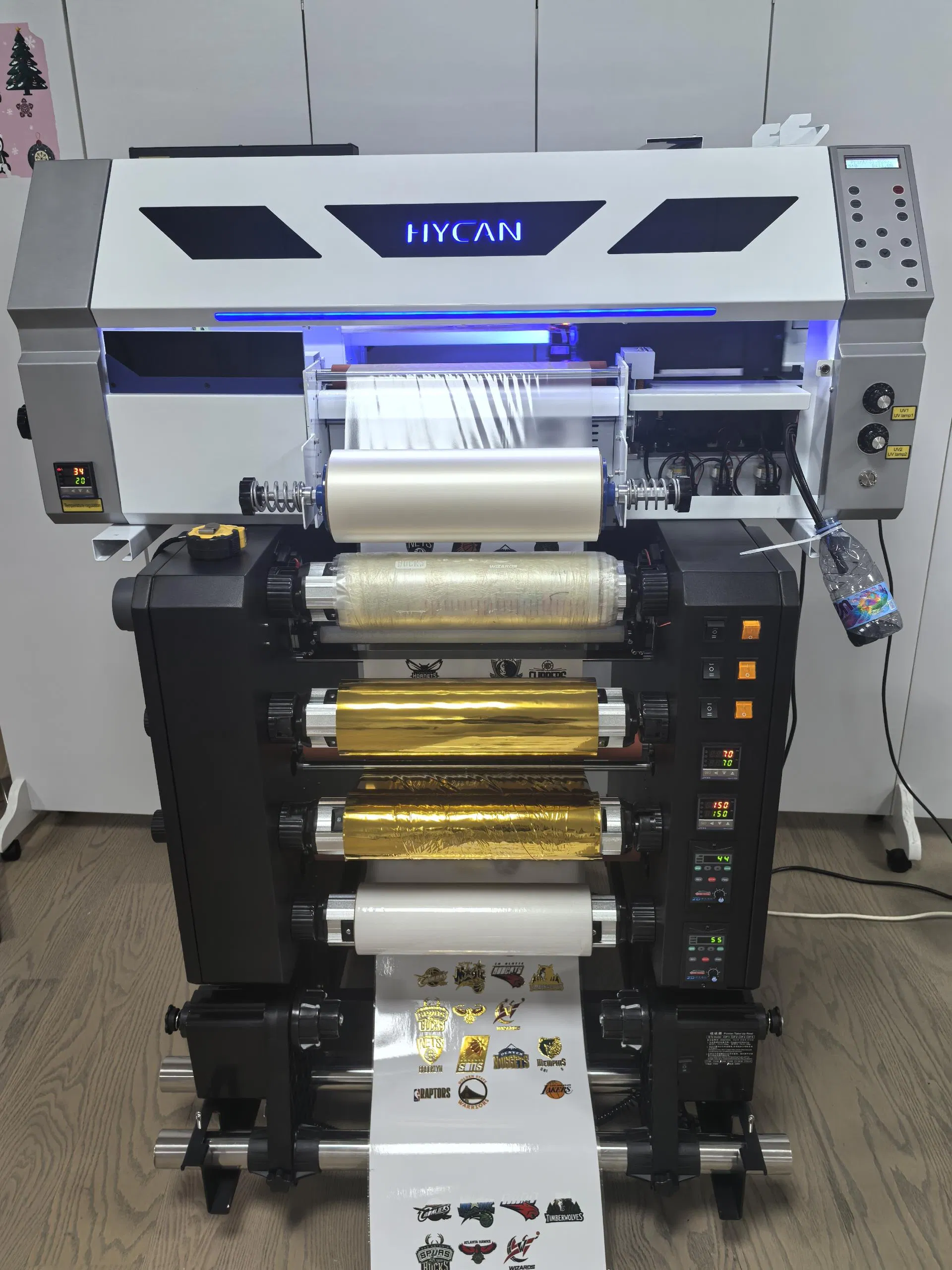 New 2026 A3 UV Dtf All in One Printer with Laminating Gold Foil Film Printer for Glass Acrylic Printing Business Card