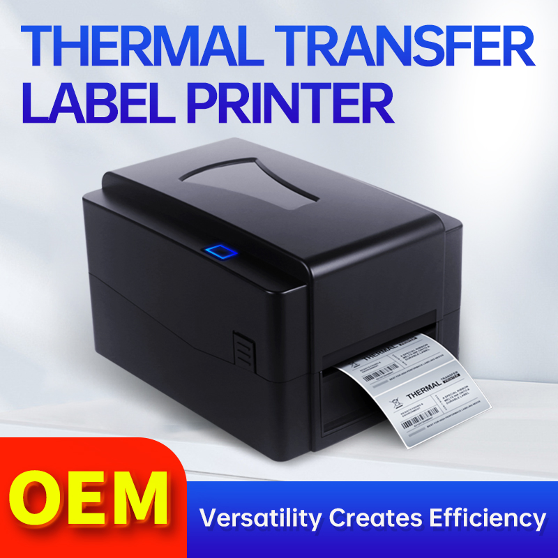 300 Dpi Tto Printer Desktop TTR Thermal Transfer Ribbons Label Printer
