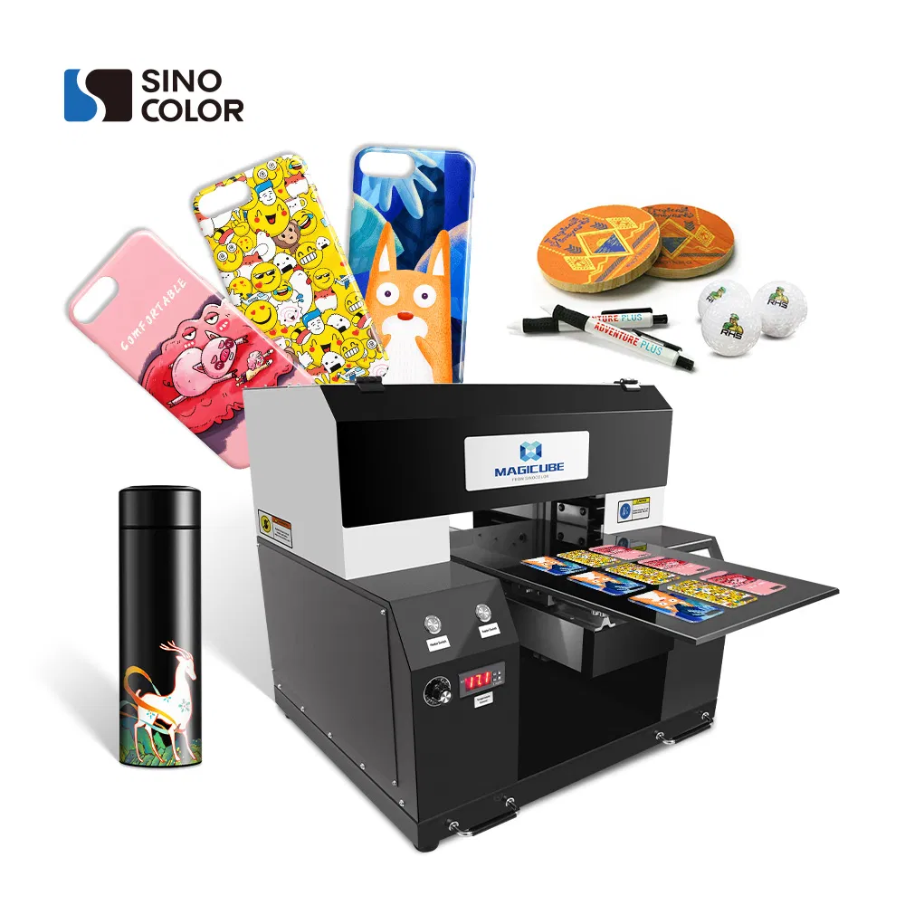 Portable A3 30*50cm Size with Official I3200-U1HD Head UV Flatbed and Roll Dtf Film Printer for Coin.