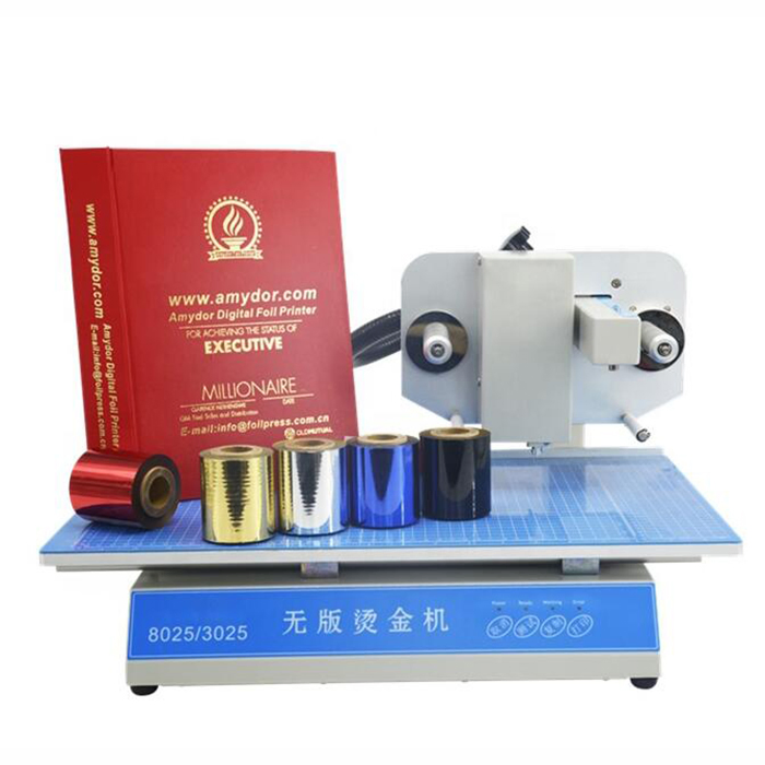 8025 Digital Hot Foil Stamping Machine Paper Leather Flatbed Foil Printer