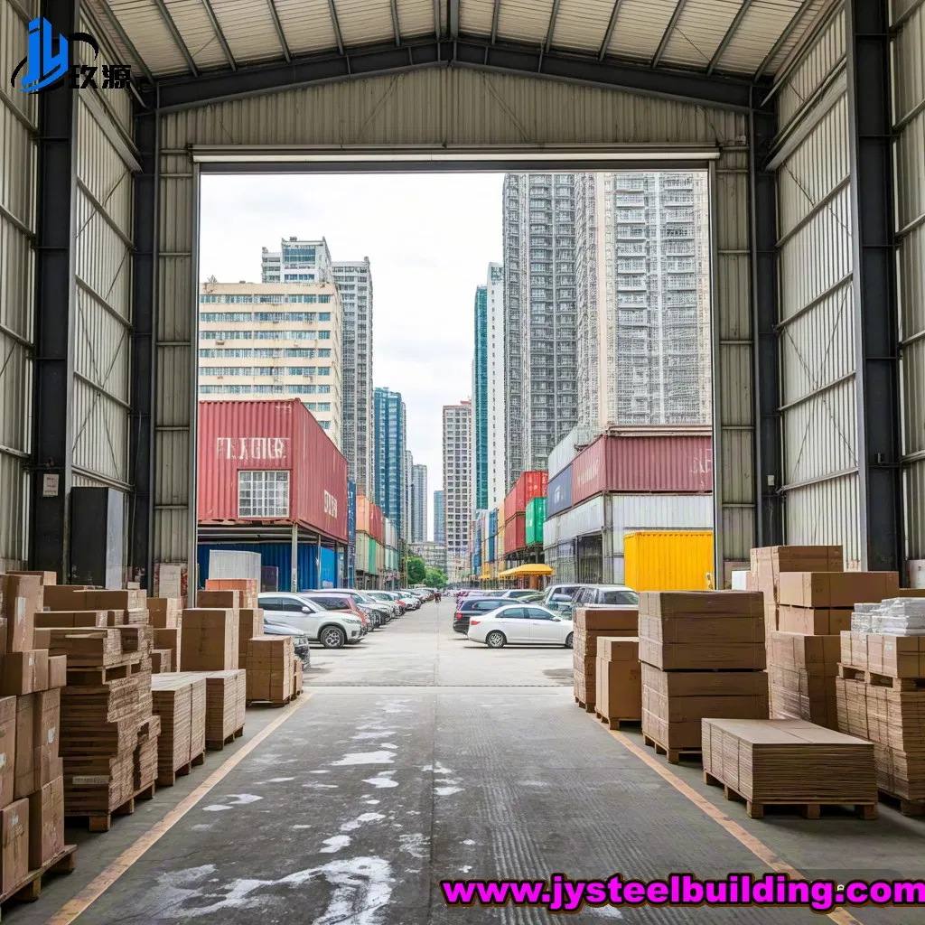 Portal Frame Heavy Duty Steel Structure Warehouse High Load Bearing Capacity Extra Long Service Life Custom Sizes &amp; Layouts Large Logistics Center