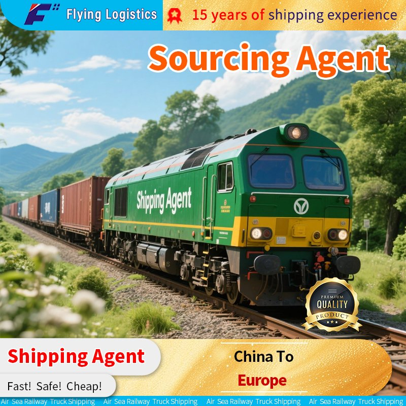 International Rail Sea Air Shipping Freight From China to Europe: 15 Days Eco-Friendly Railway Shipping
