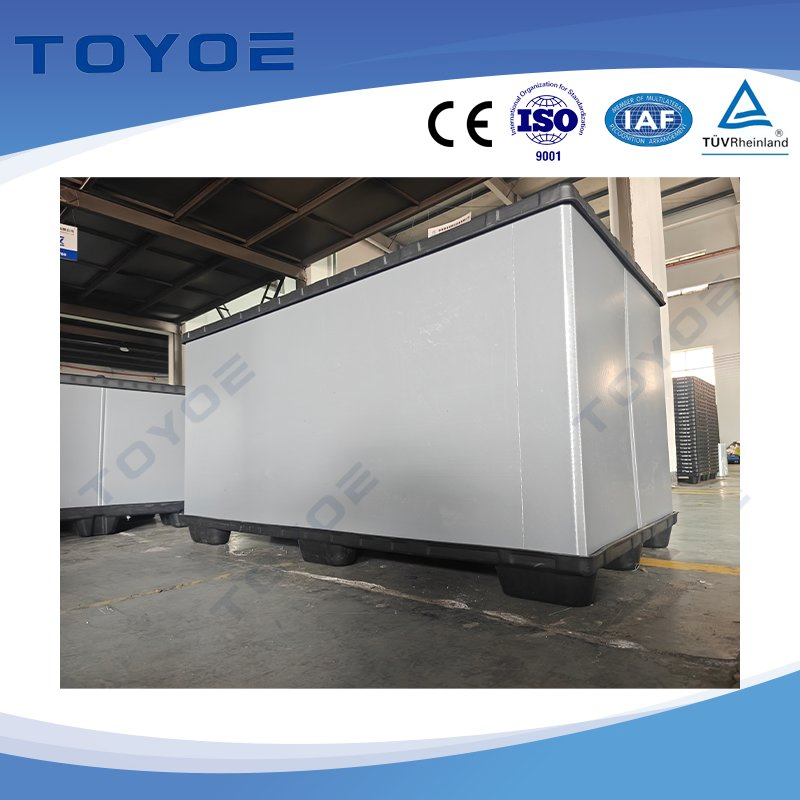 Last-Mile Delivery Storage Bin HDPE Pallets Storage Box with Integrated Parcel Lockers and Qr Code Access