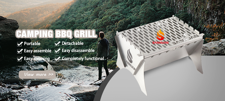 Camping Grill Banner