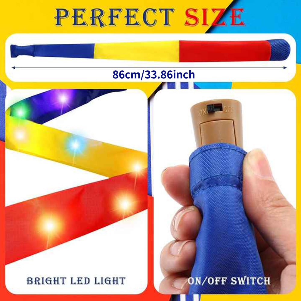 Throw and Catch Outdoor Game Light up LED Catch Tail Foam Ball Educational Sports Balls Glow at Night Colorful Meteor Ball