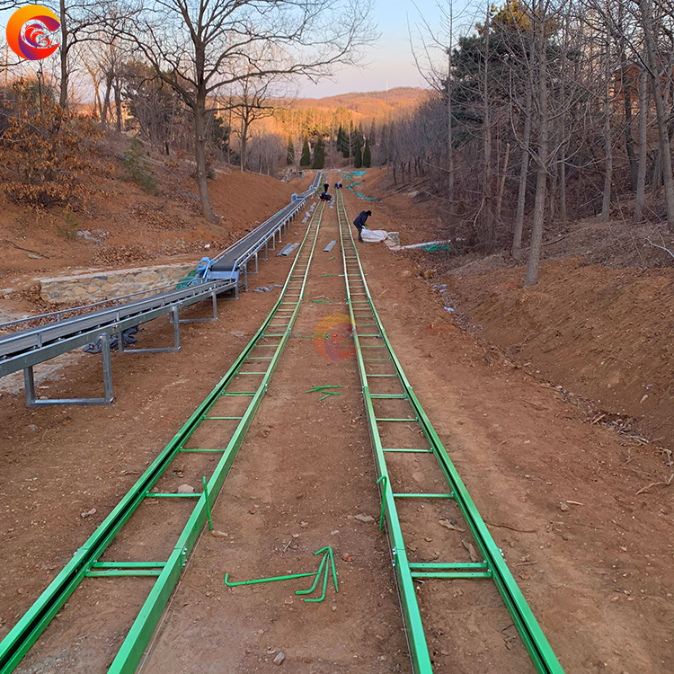 Scenic Outdoor Lawn Track Grass Skiing Amusement Park Speed Grass Flying Grass Hillside Grassland Sliding Ride On Cars
