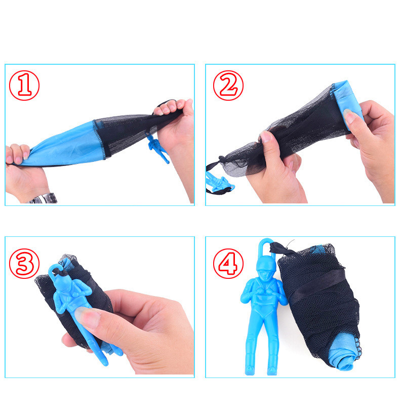 Wholesale Custom Plastic Flying Toys Factory Kids' Parachute for Outdoor Play for Fun Games