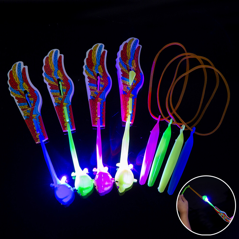 Slingshot Flying Toys with Led Light for Kids, Summer Outdoor Game