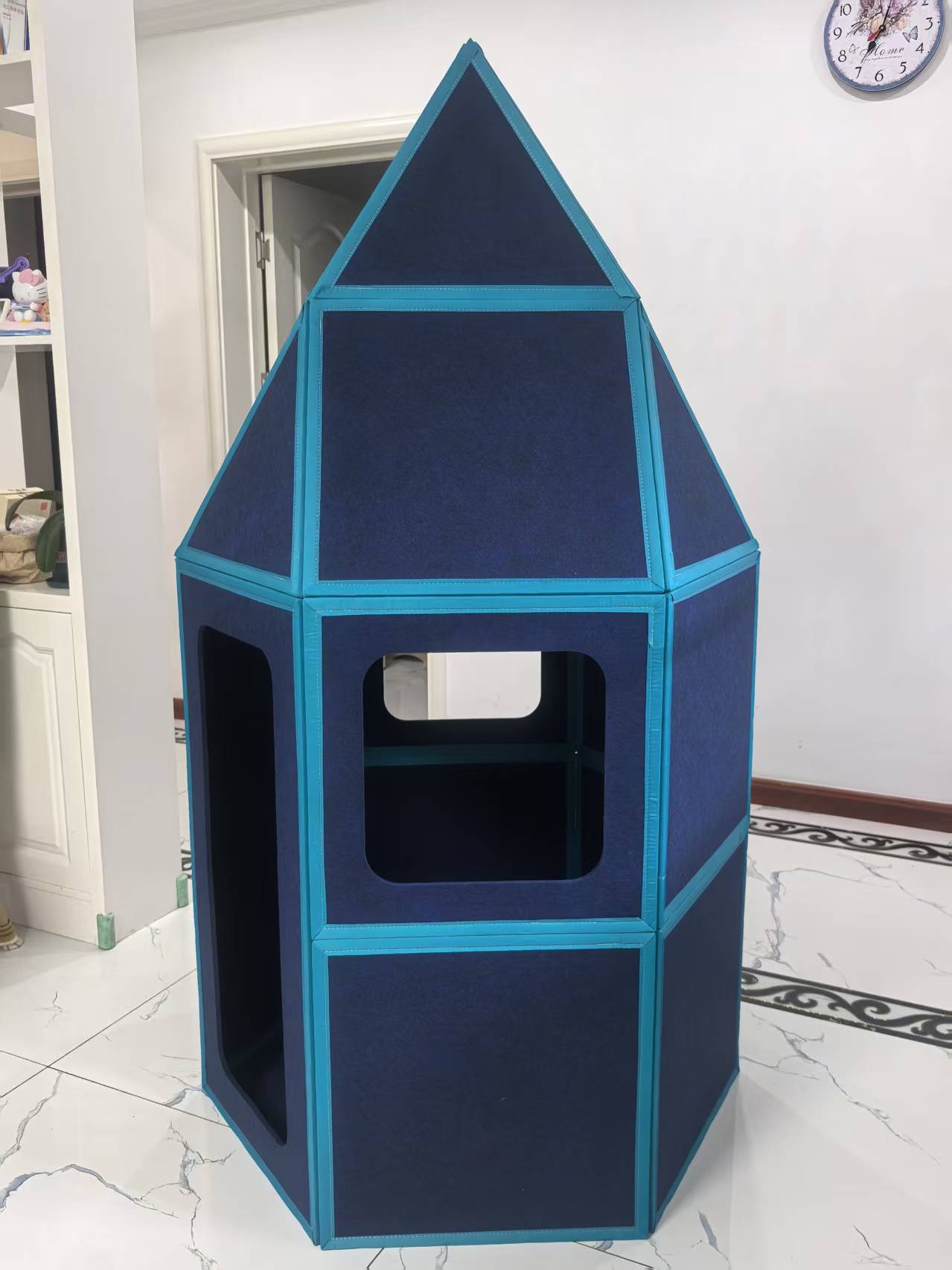 Magnetic Tiles Large Building Panels Fort Building Kits Kids Lightweight DIY Magnetic Playhouse