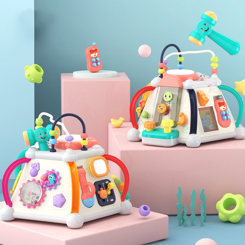 Multifunction Baby Interactive Learning Play Music Activity Cube Toy