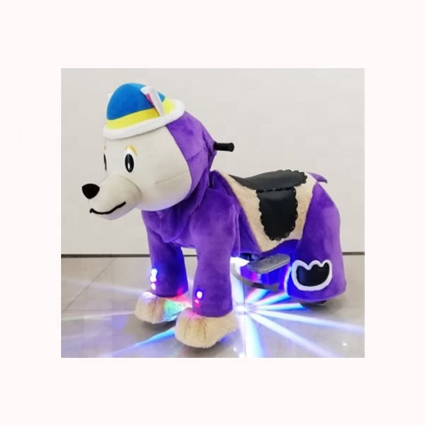 Kids Game Mechanical Zippy Ride on Animal Battery Operated Toy Cars Kids Plush for Plaza
