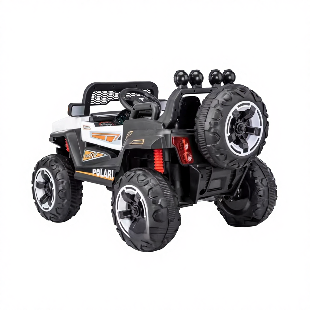 Electric Kids Cars with Remote Control 12v Ride-on Baby Car 2-13 Years Old Four Wheels Pedal Power Light Features Double Seat